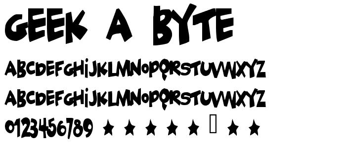 Geek a byte font